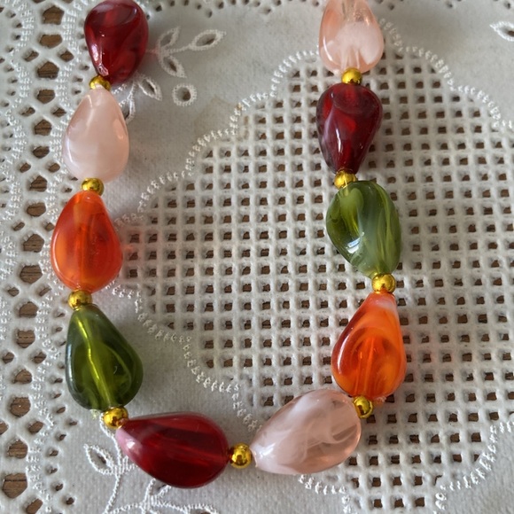 Vintage costume beaded necklaces - Picture 6 of 7